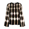 Chloé Renaissance Intarsia Cardigan With Self-tie Belt