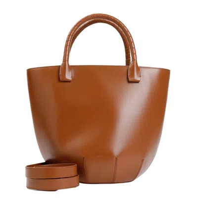 Chloé Brown Calf Leather Basket Bag