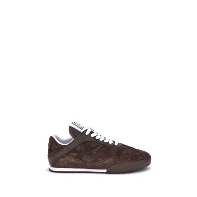 Chloé Brown Calf Leather Bos Taurus Low Top Women's Sneakers