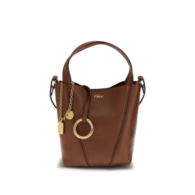 Chloé Brown Calf Leather Bos Taurus Shoulder Women's Bag