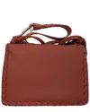 Chloé Brown Calfskin Leather Mate Multi-gusset Shoulder Bag In Brown
