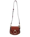 Chloé Brown Calfskin Small Tess Bag Brown