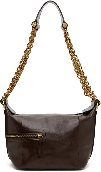 CHLOÉ BROWN CAMERA CHAIN BAG