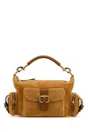Chloé Medium Suede Camera Shoulder Bag In Brown