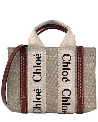 Chloé Brown Canvas Woody Tote (authentic Pre-loved)