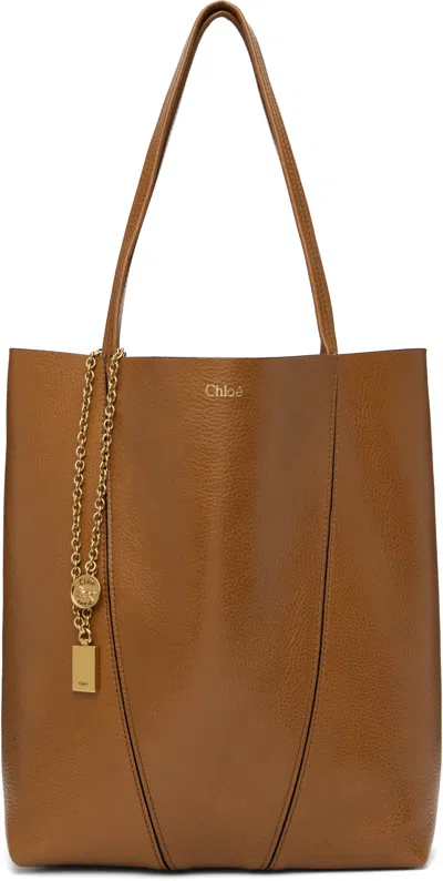 Chloé Brown ' Spin' Tote In 26m Clay Brown