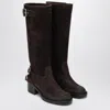 Chloé Brown Dakota Biker Boots In Brown