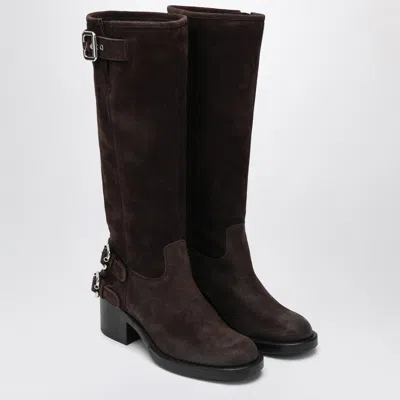 Chloé Brown Dakota Biker Boots Women