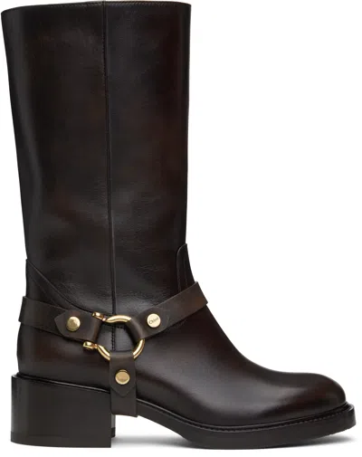 Chloé Chloe Black Leather Dakota Boots