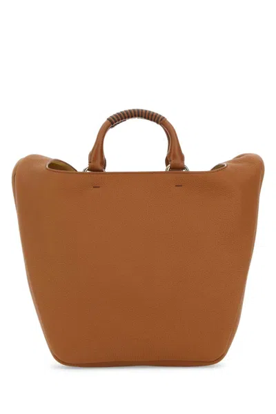 Chloé Brown Deia Tote Bag