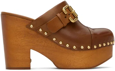 Chloé Women's Jeannette Wedge Sandals In Brown