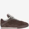 Chloé Round Toe Low-top Sneakers In Brown