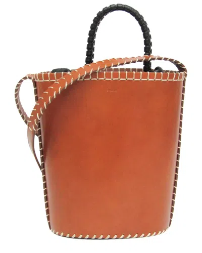 Pre-owned Chloé Brown Leather Baguette Bag (authentic Pre-loved)