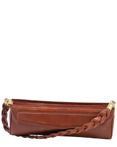 Chloé Brown Leather Braided Strap Shoulder Bag (authentic Pre-loved)