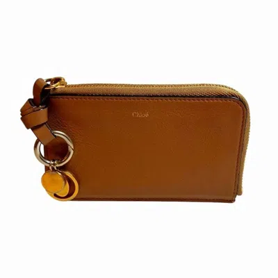 Pre-owned Chloé Brown Leather Coin Purse/coin Case ()