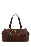 Chloé Brown Leather Kerala 25 Shopping Bag