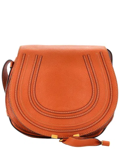 Chloé Brown Leather Marcie Crossbody Medium (authentic Pre-loved)