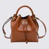 CHLOÉ CHLOÉ BROWN LEATHER MARCIE SATCHEL