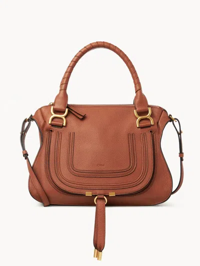 Chloé Brown Leather Medium Marcie Handbag
