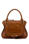 Chloé Chloe Women Brown Leather Medium Marcie Handbag In Claybrown