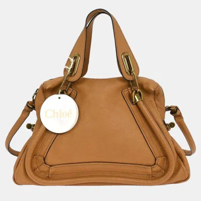 Pre-owned Chloé Brown Leather Parary 2way Handbag