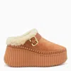 Chloé Brown Leather Sandals In Brown