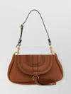 Chloé Brown Leather Marcie Clutch