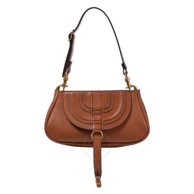 Chloé Chloe Brown Leather Small Marcie Clutch Bag