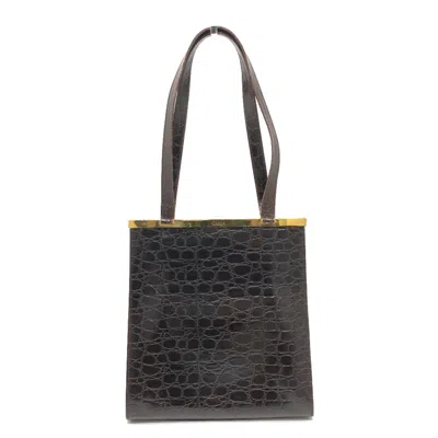 Pre-owned Chloé Brown Leather Tote Bag ()