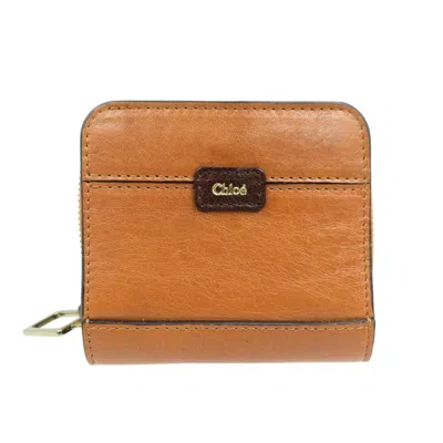 Pre-owned Chloé Brown Leather Wallet (bi-fold) ()