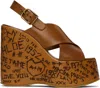 Chloé Maxime High Sandals Shoes In Brown