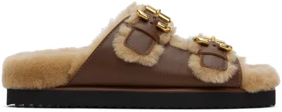 Chloé Brown Nil Sandals In 25e Sooty Brown
