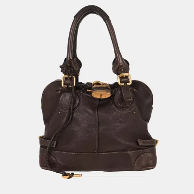 Pre-owned Chloé Brown Paddington Dome Handbag