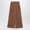 Chloé Brown Palazzo Pants In Cotton