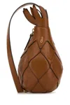 Chloé Chloe Women Caramel Leather Ananas Shoulder Bag In Bronze