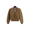 Chloé Brown Polyester Bomber In Brown