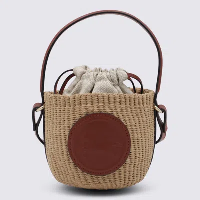 Chloé Brown Raffia Mini Horse Satchel