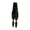 Chloé Lamb-fur Chain-embellished Scarf In Brown