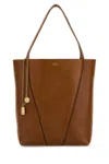 Chloé Brown Spin Tote Bag In Beige