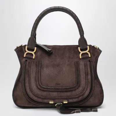 CHLOÉ CHLOÉ BROWN SUEDE LEATHER HANDBAG