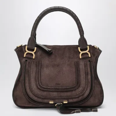 Chloé Brown Suede Leather Handbag