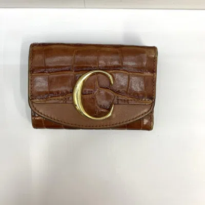 Pre-owned Chloé Brown Wallet (tri-fold) ()