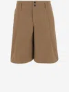 Chloé Brown Wide-leg Bermuda Shorts In Brown