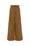 Chloé Wide Leg Trousers In Brown