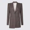 Chloé Chloe Women Classic Long Blazer Jacket In Brown