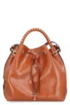Chloé Bucket Bag Marcie In Leather In Brown