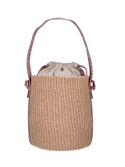 Chloé Bucket Bag "woody" In Nude