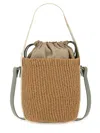 Chloé Small Woody Bucket Bag With Dual Handles In Brown