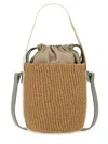 Chloé Small Woody Bucket Bag With Dual Handles In Neutral