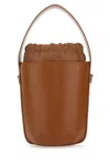 Chloé Caramel Leather Bucket Bag In Brown